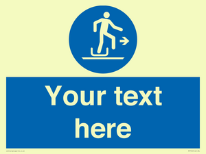 Custom Alighting from a toboggan to the right